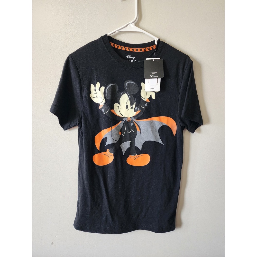 Disney Mickey Mouse Vampire Halloween Family Tee Black S 980417554